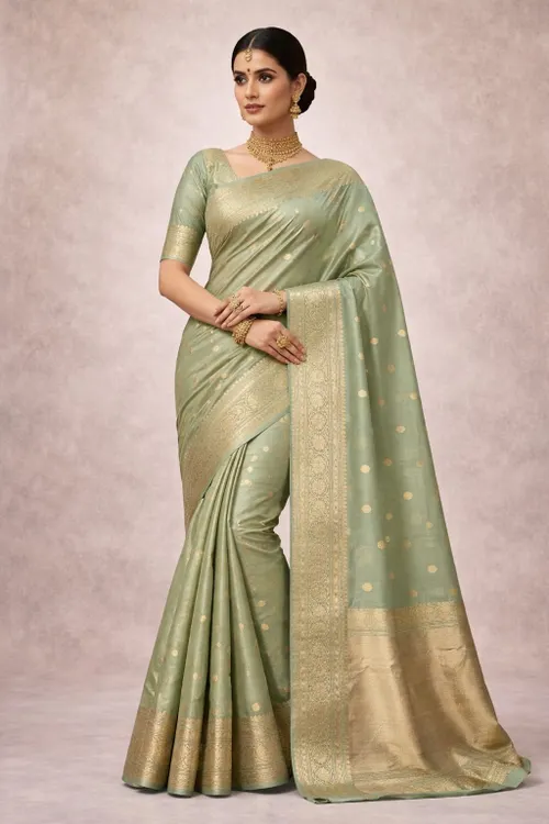  Royal Zari Weave Organza Saree